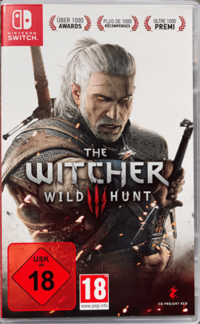 Witcher 3 Wild Hunt Complete Edition box art for Nintendo Switch